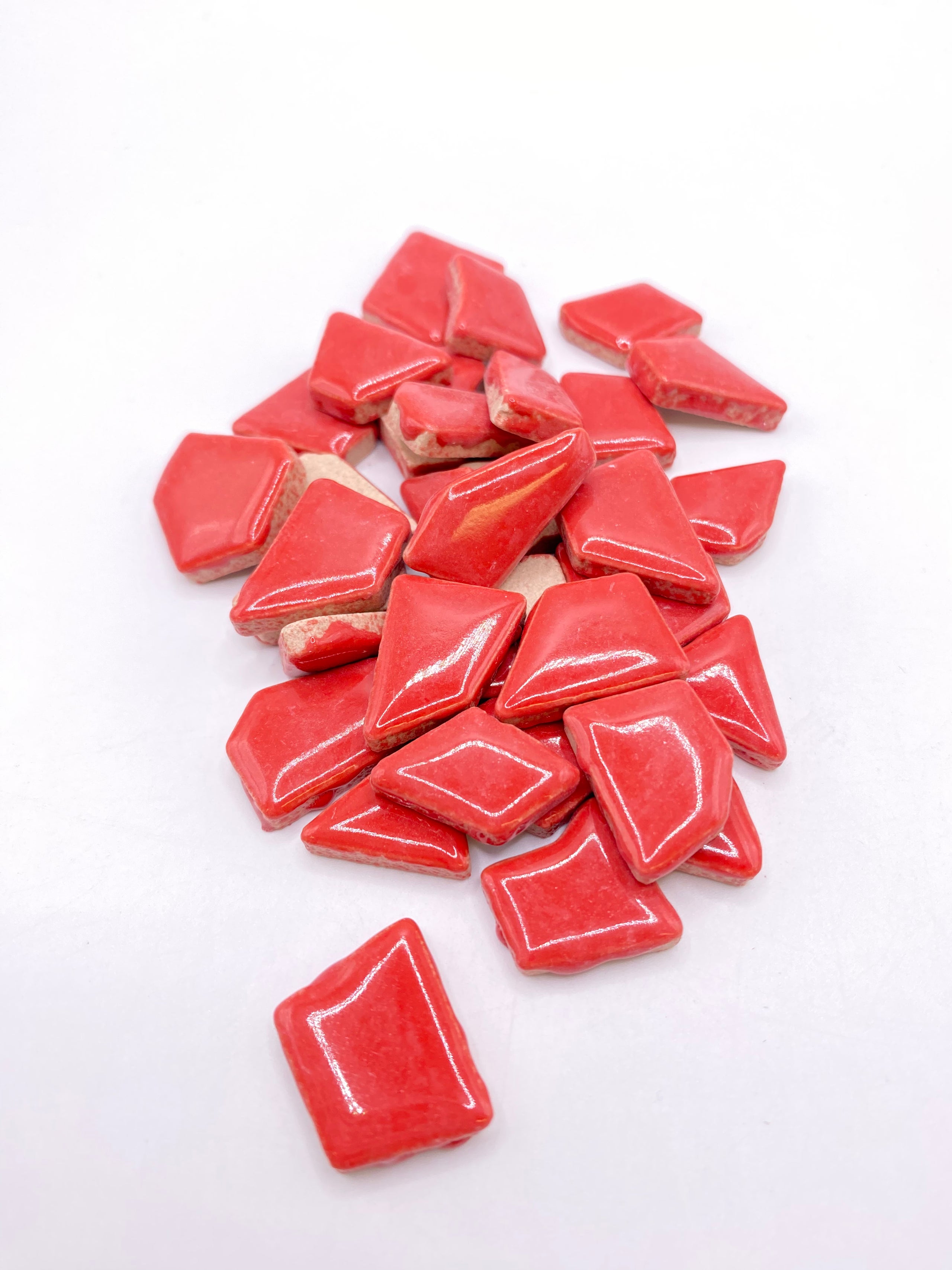 Irregular red ceramic perth mosaic